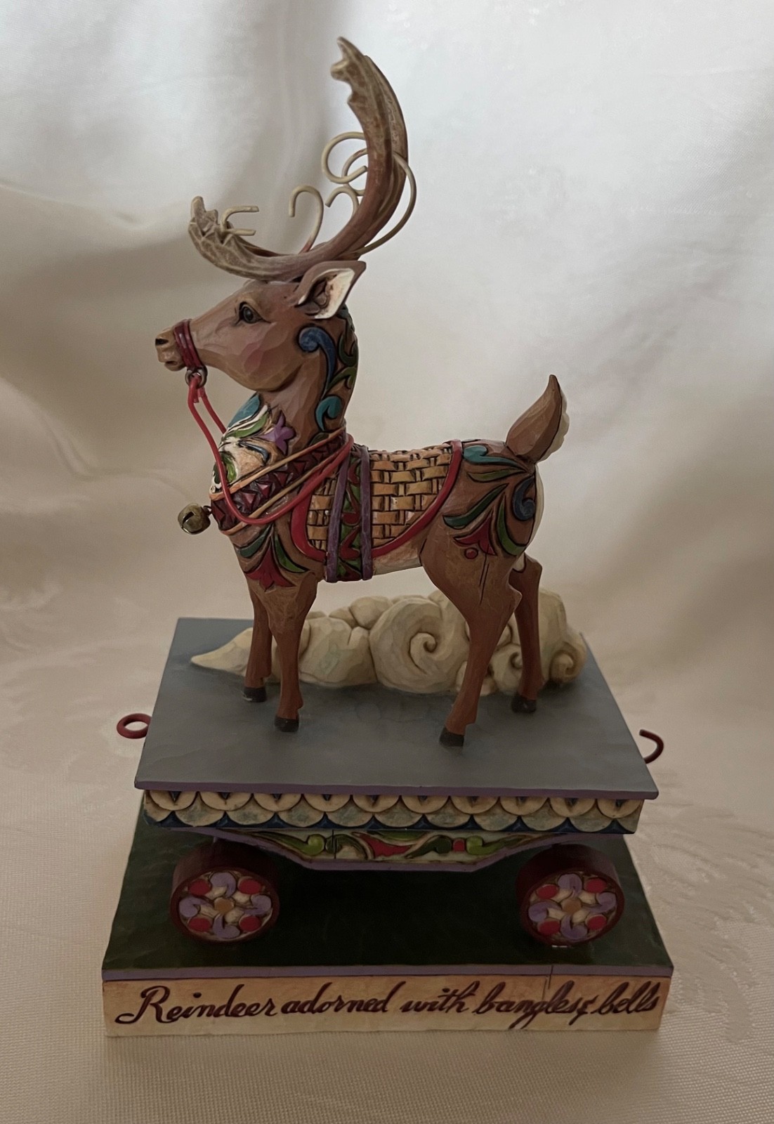 Retired 2009 Jim Shore #4014292 - WINTER WISHES SPEEDING YOUR WAY - Reindeer