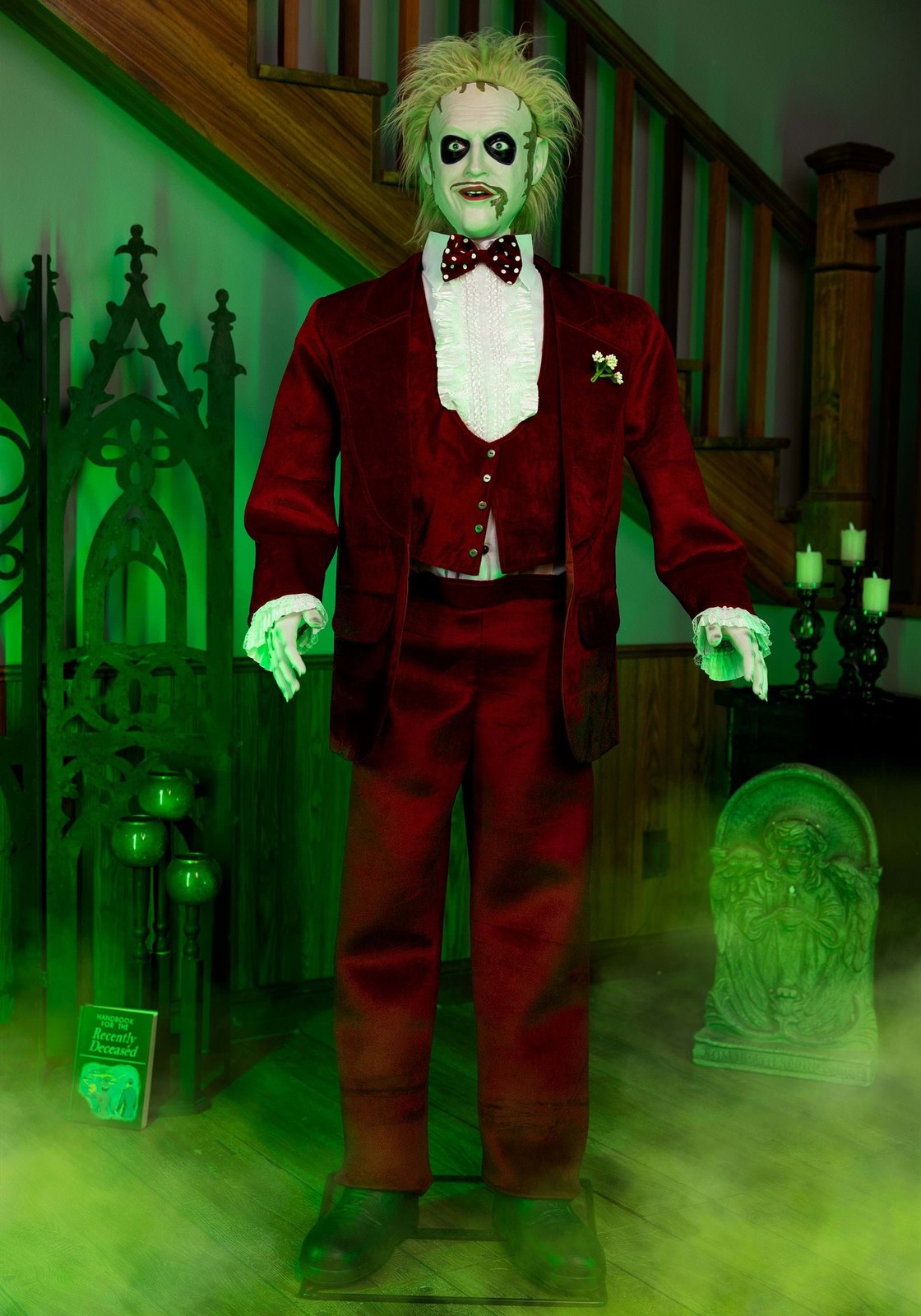 6FT Life-Size Animated Beetlejuice with 2 Outfits Decoration 6FT Life-Size Animated Beetlejuice with 2 Outfits Decoration