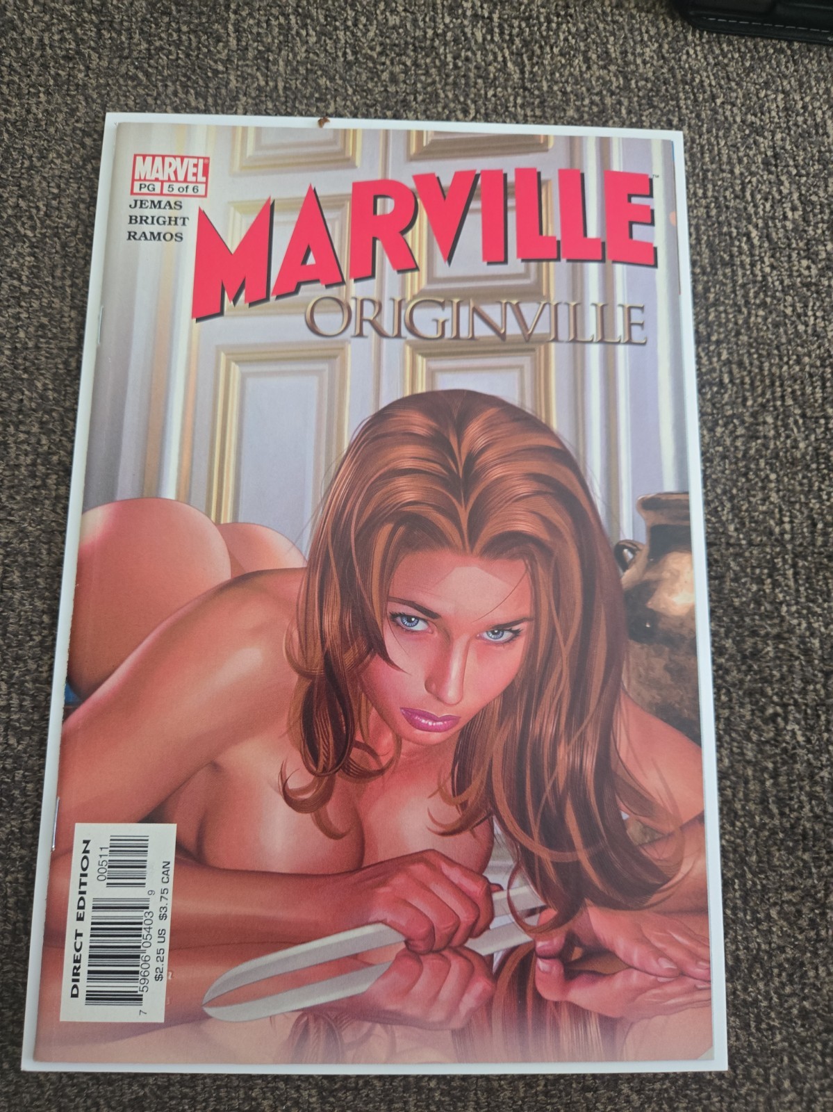 Marville #5  Nude Mary Jane Greg Horn Cover Marvel Comics 2003. See Pictures