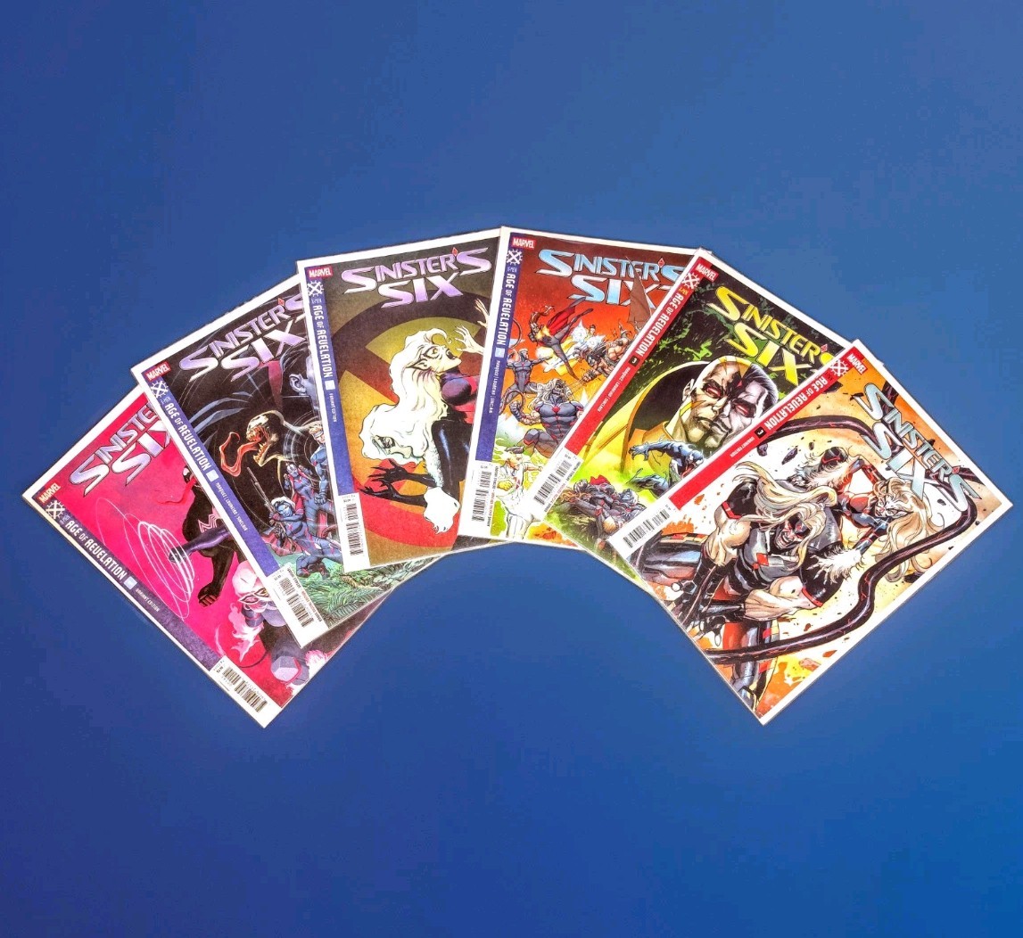 Sinister\'s Six #1-3 X-Men Age of Revelation Variant Cover Set Of 6 Marvel Comics Sinister\'s Six #1-3 X-Men Age of Revelation Variant Cover Set Of 6 Marvel Comics