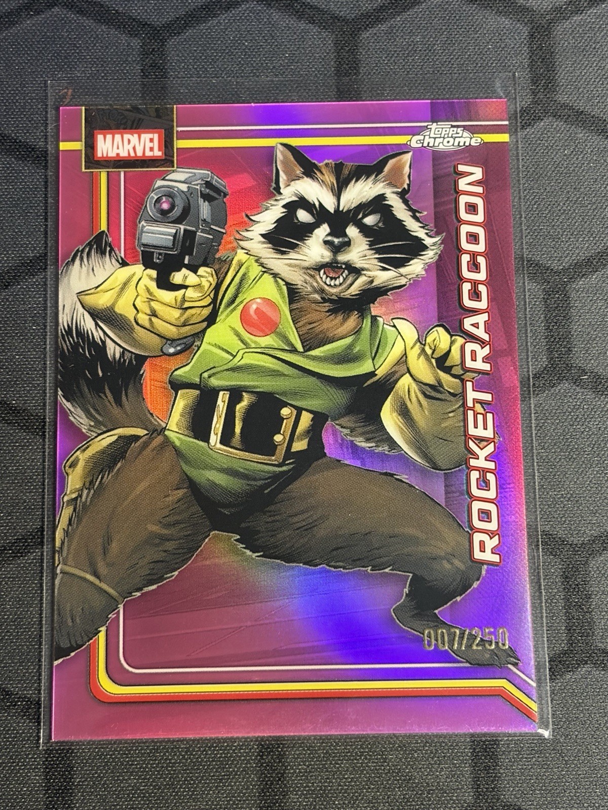 2026 Topps Chrome Marvel Pink Refractor /250 Rocket Raccoon #98