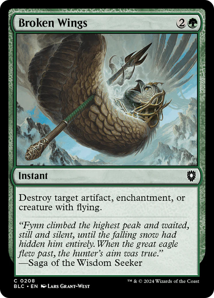 Broken Wings [Bloomburrow Commander] Magic MTG