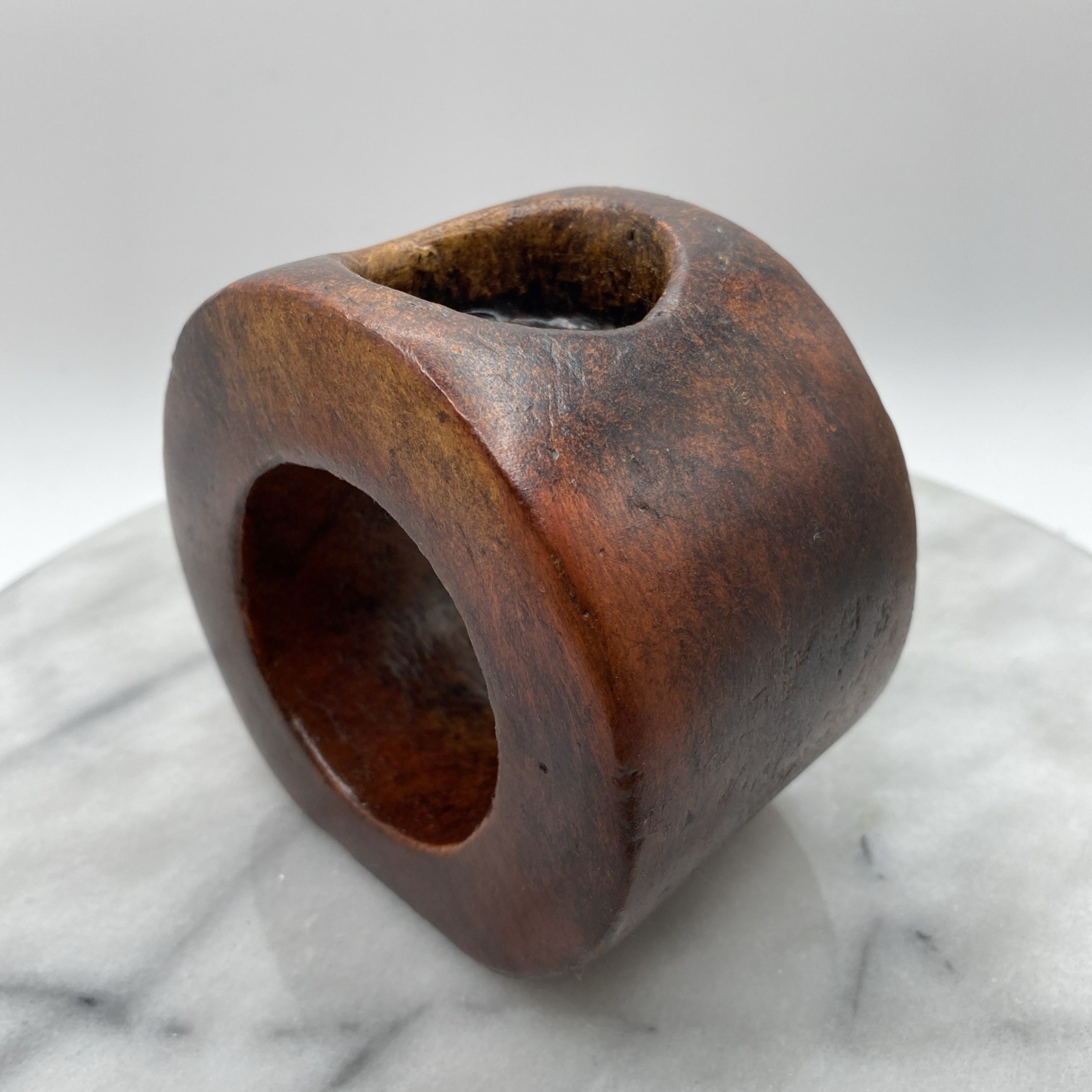Hand Turned Burl Wood Candle Holders Tea Light Cabin Heavy Circular Ring Round Hand Turned Burl Wood Candle Holders Tea Light Cabin Heavy Circular Ring Round