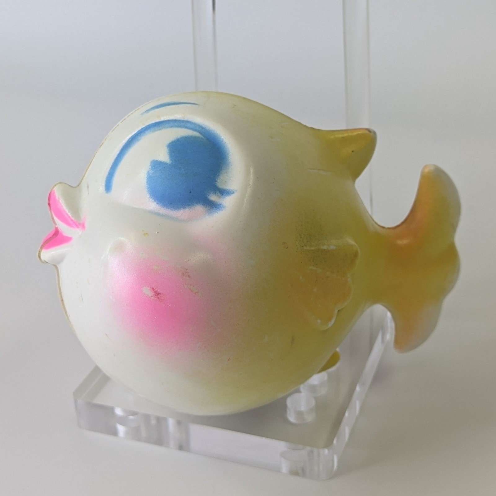 Vintage Hard Rattle Toy Yellow Fish Kitsch Mid Century Modern Retro Vintage Hard Rattle Toy Yellow Fish Kitsch Mid Century Modern Retro