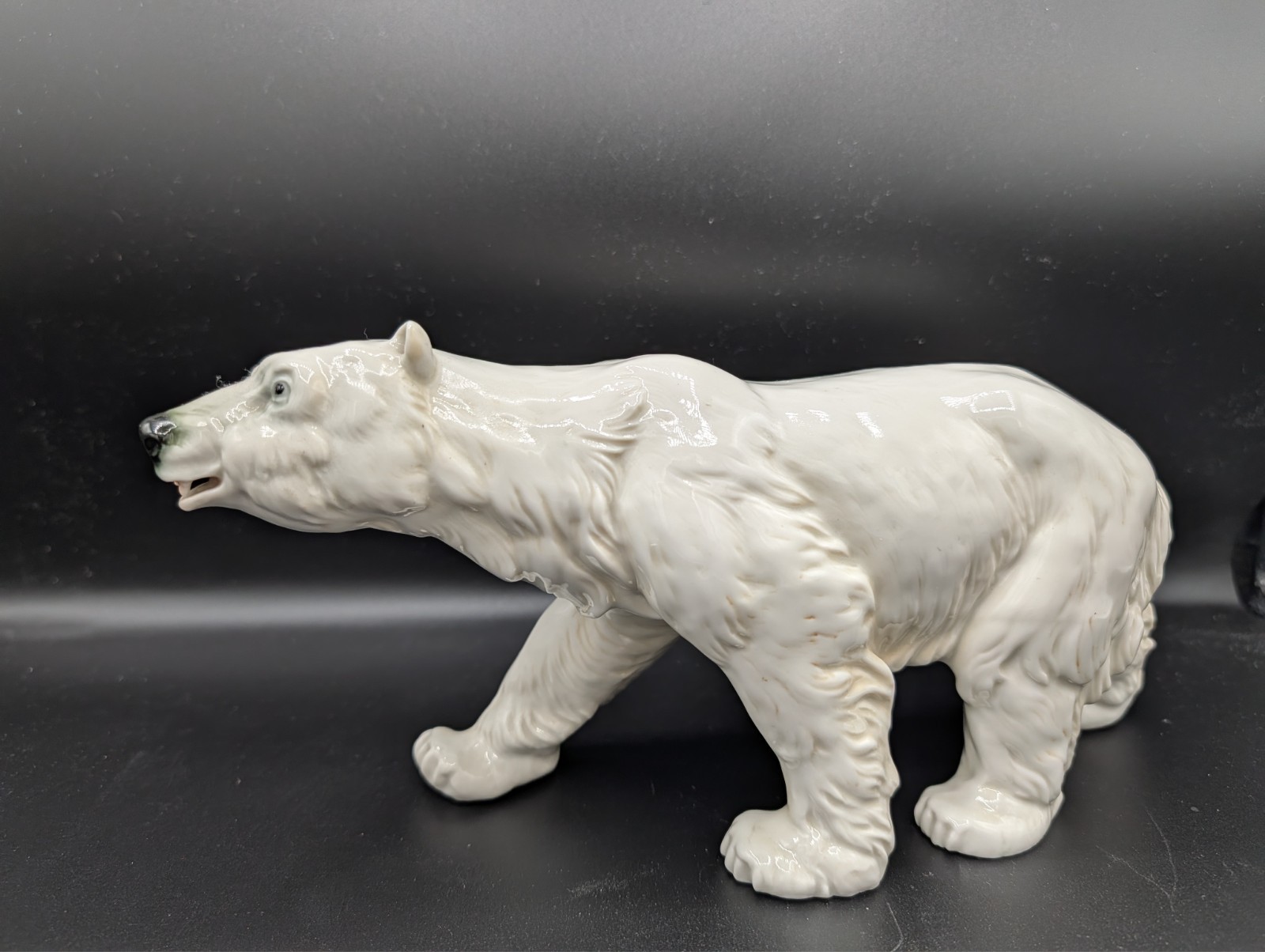 Large Antique German Karl Ens Volkstedt Polar Bear Porcelain Figurine 10.25 Large Antique German Karl Ens Volkstedt Polar Bear Porcelain Figurine 10.25