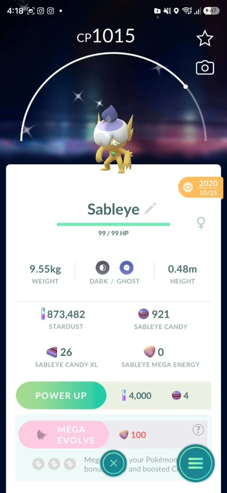 Pokemon Shiny Sableye Litwick Costume Guarantee lucky Year 2020