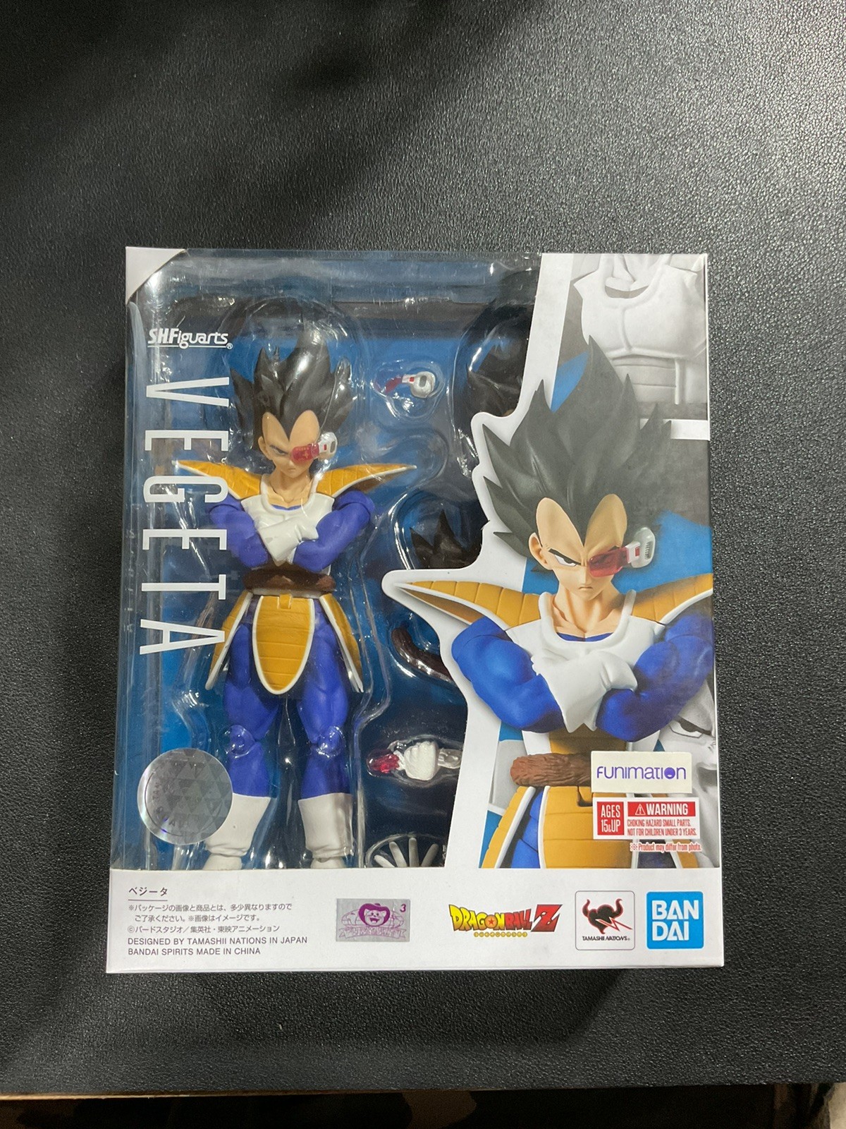 SH Figuarts Dragon Ball Z Saiyan Saga Scouter Vegeta 2.0 NEW