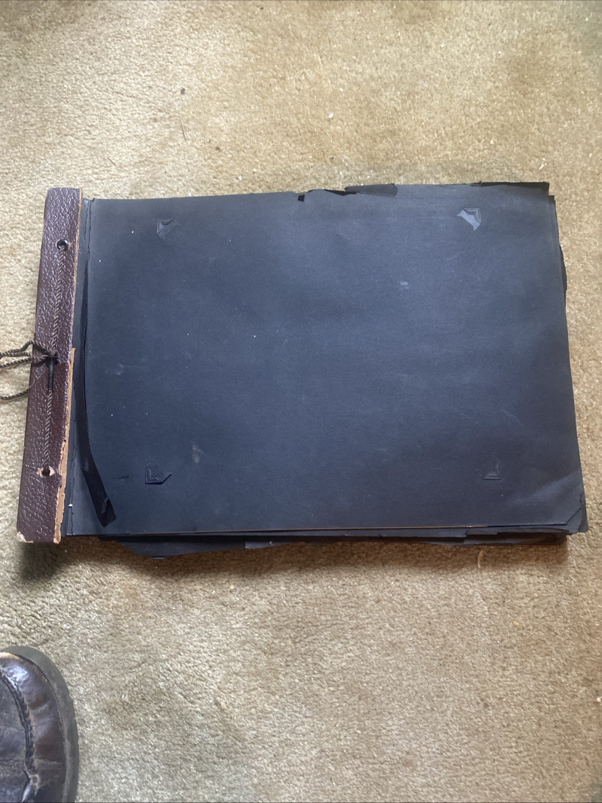 Vintage  1940’s  50’s Black & White Photo Album Travelers US Pictures Family Mil