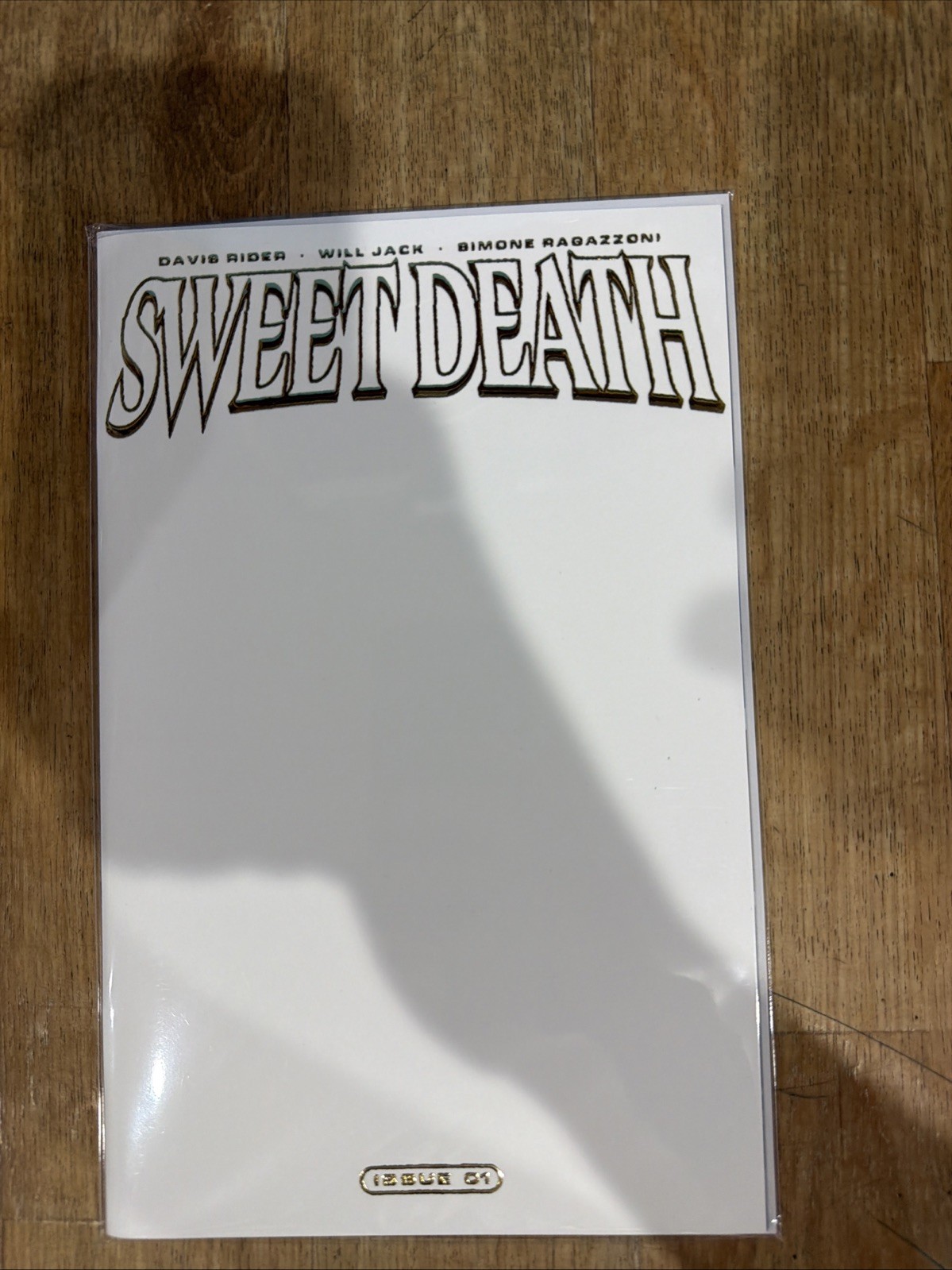 Sweet Death #1 Kickstarter Exclusive Gold Foil Blank Sketch Cover Nm+ Sweet Death #1 Kickstarter Exclusive Gold Foil Blank Sketch Cover Nm+