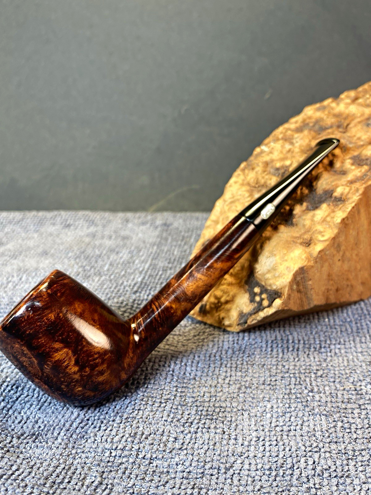 Weber Golden Walnut 675  Briar Billiard Estate Tobacco Pipe. Clean w/ nice grain