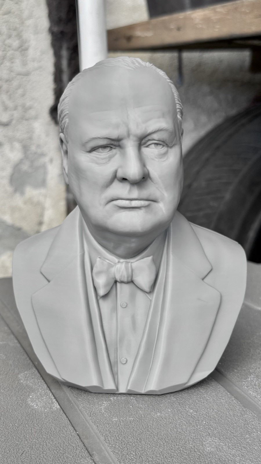 Winston Churchill Prime Minister Bust Statue 3D Printed Winston Churchill Prime Minister Bust Statue 3D Printed