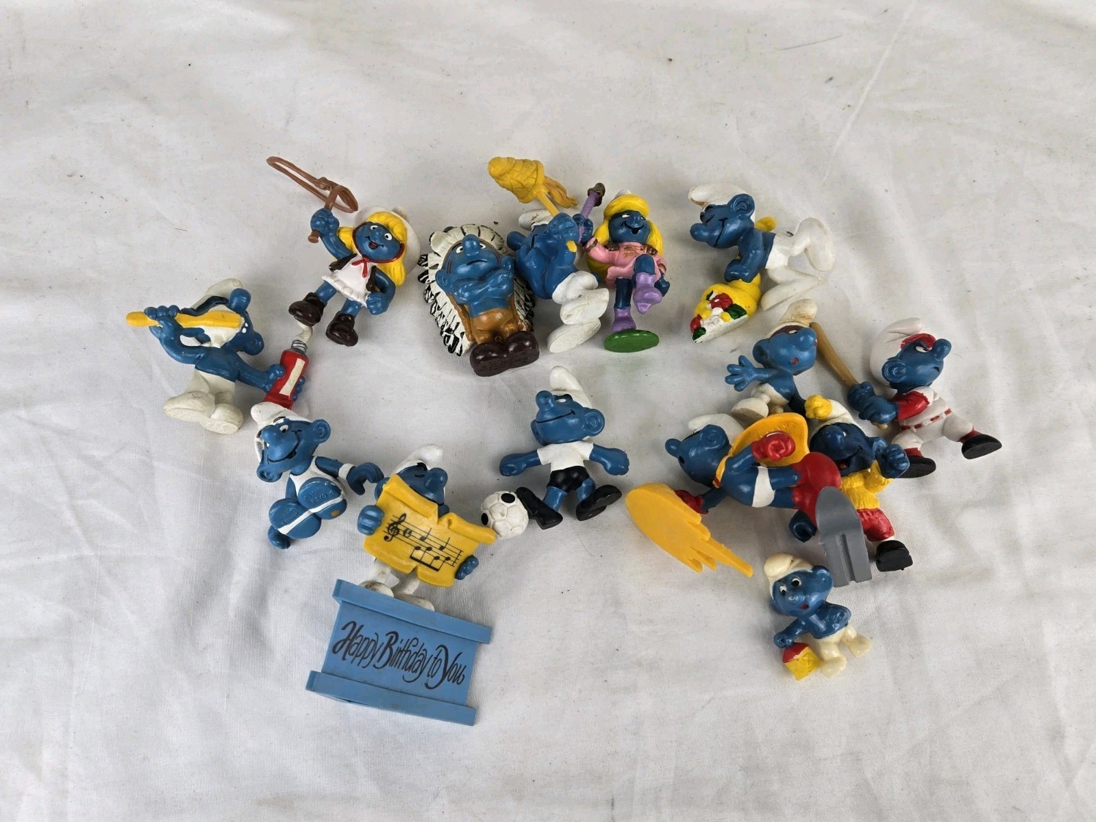 Vintage Peyo Schleich Smurf Collection 