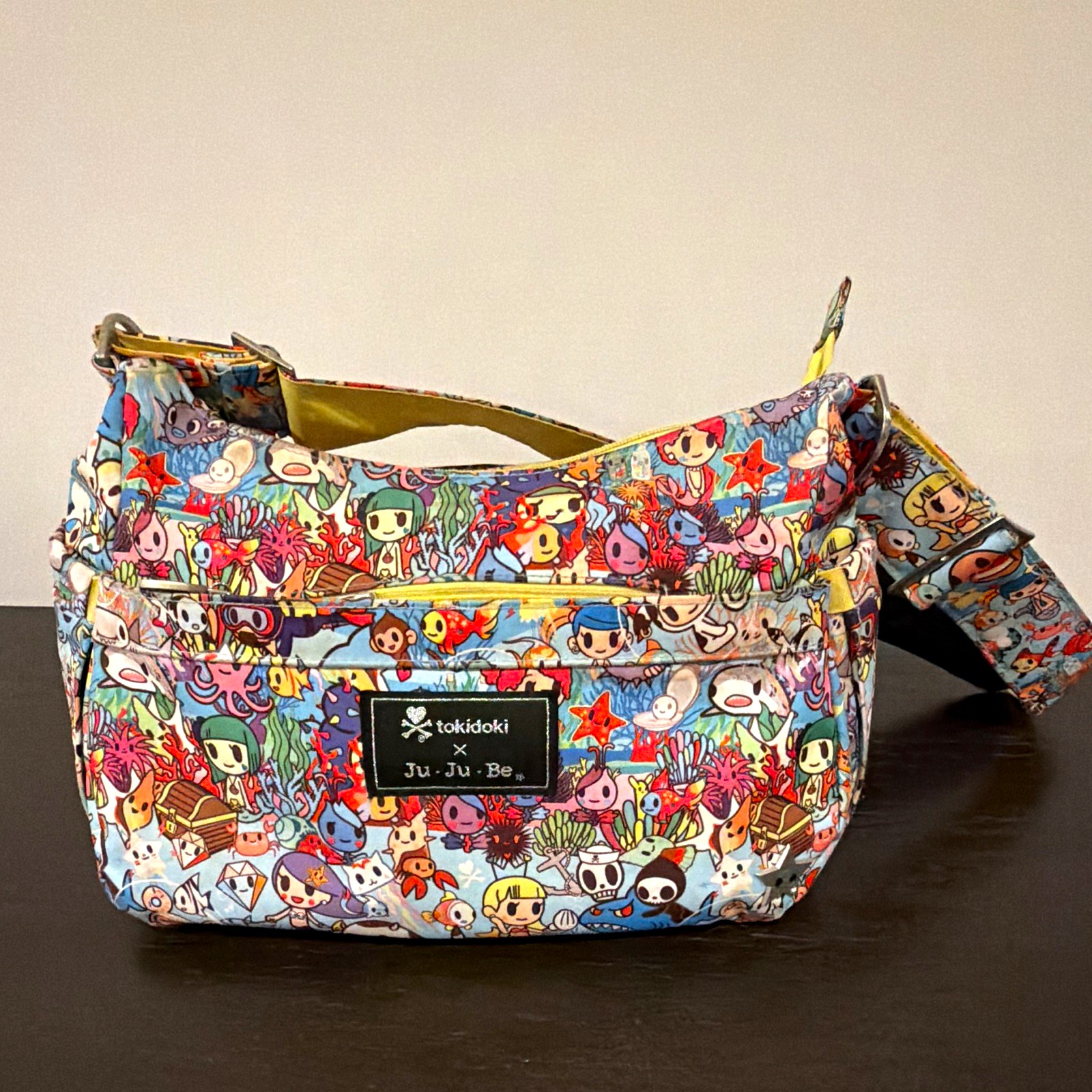 Tokidoki x Ju-Ju-Be Y2K Sea Amo Hobobe Shoulder/ Diaper Bag, Inside Pockets