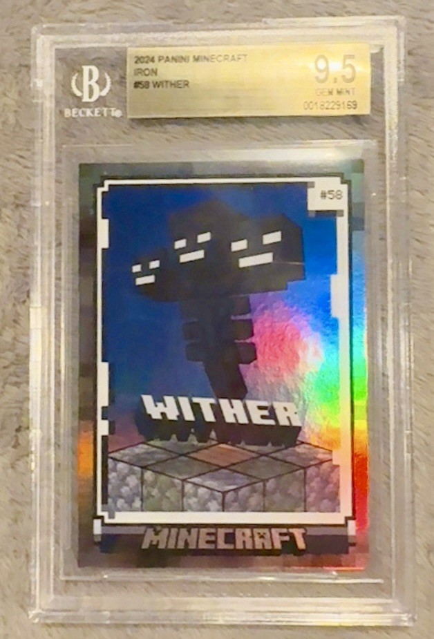WITHER 2024 PANINI MINECRAFT #58 IRON /475 BGS 9.5 GEM