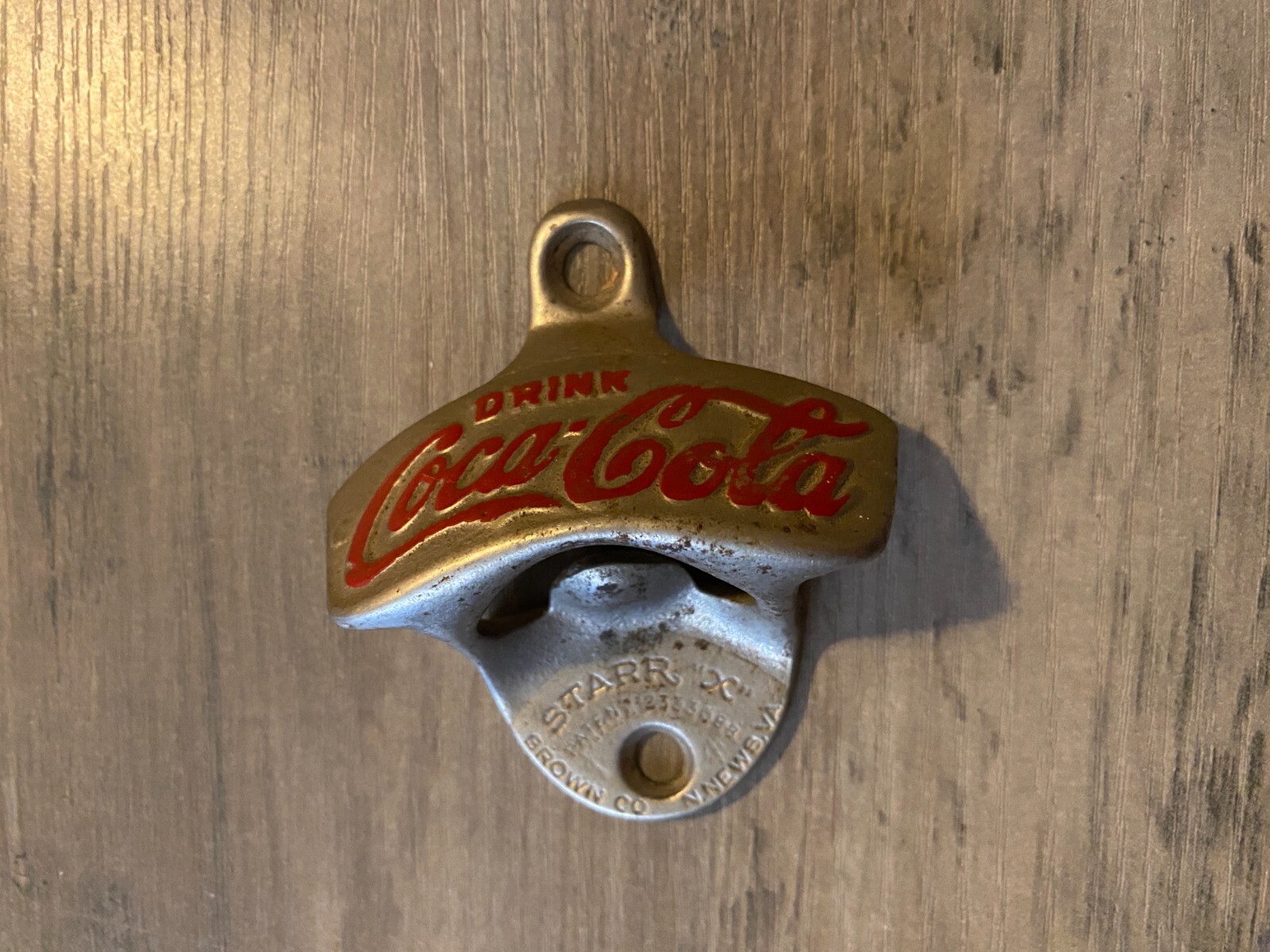 Original Starr X Coca Cola Wall Mount Bottle Opener Made in USA