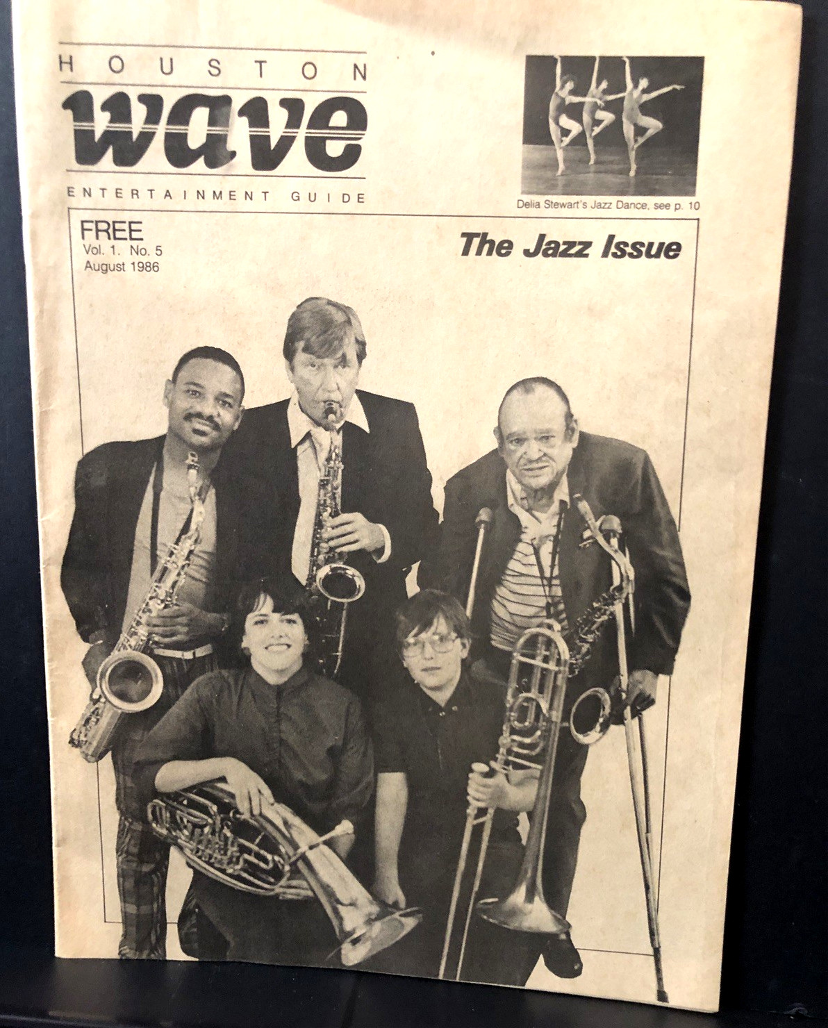 1986 Houston Wave Entertainment Guide Arnett Cobb, Kirk Whalum, Jimmy Ford 1986 Houston Wave Entertainment Guide Arnett Cobb, Kirk Whalum, Jimmy Ford