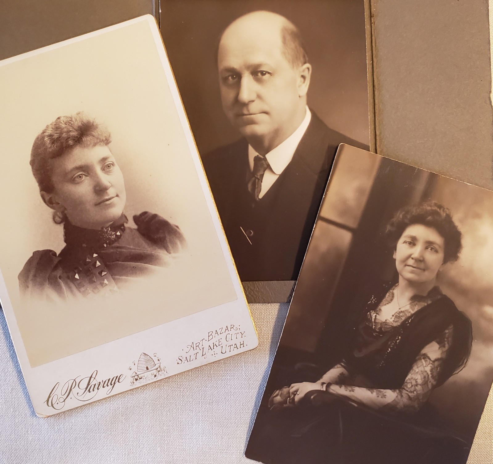 CABINET CARD & 1918 Photos of GOULD & DELORA (WILKINS) BLAKELY JR. CABINET CARD & 1918 Photos of GOULD & DELORA (WILKINS) BLAKELY JR.