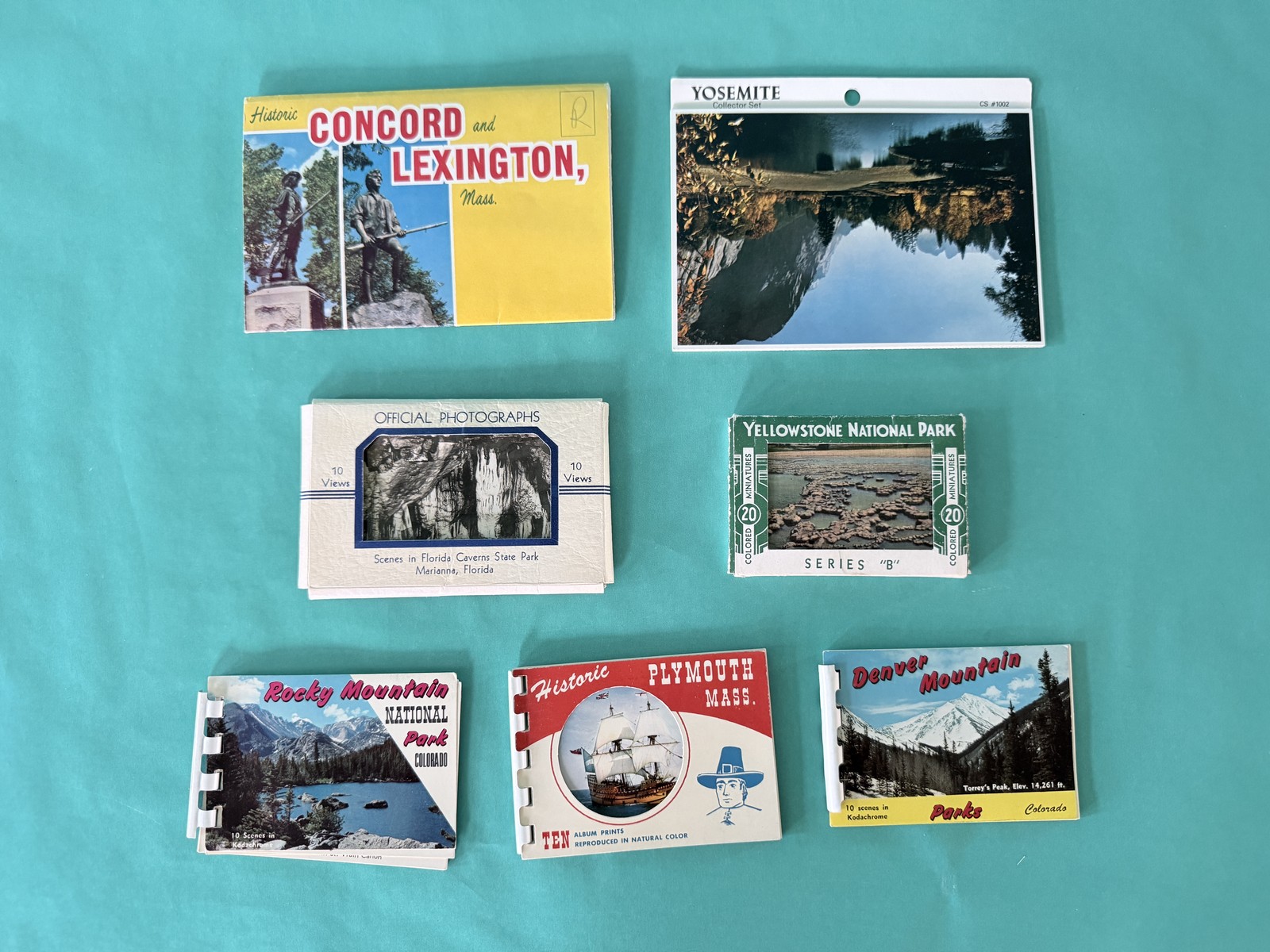 Vintage Souvenir Photo Packet Lot of 7 Yellowstone Yosemite Rocky Mtn Colorado Vintage Souvenir Photo Packet Lot of 7 Yellowstone Yosemite Rocky Mtn Colorado