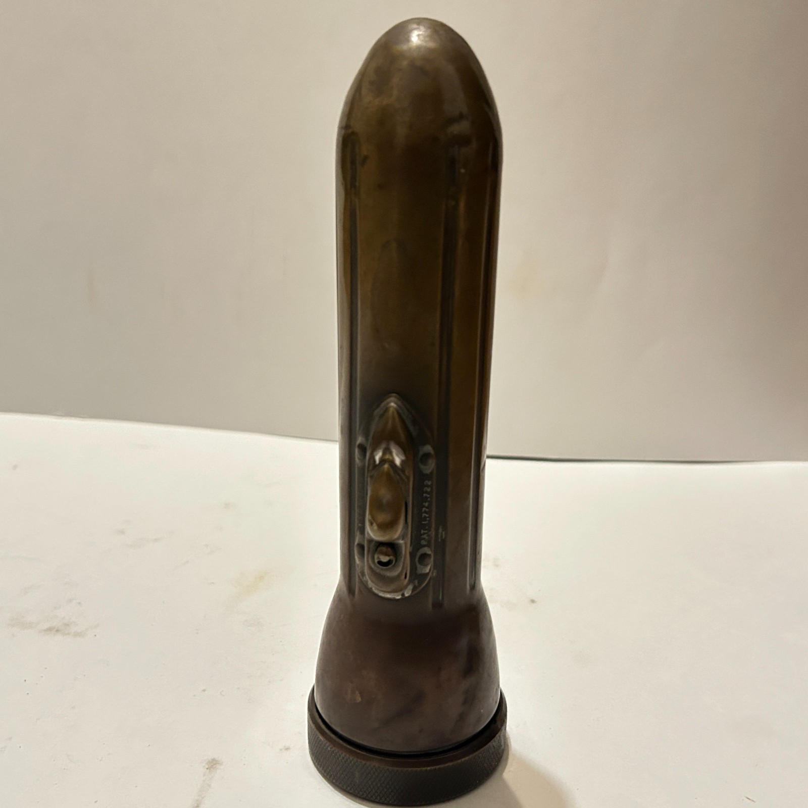 UNTESTED Vintage Ray-O-Vac Copper Flashlight Bullet Torpedo Style