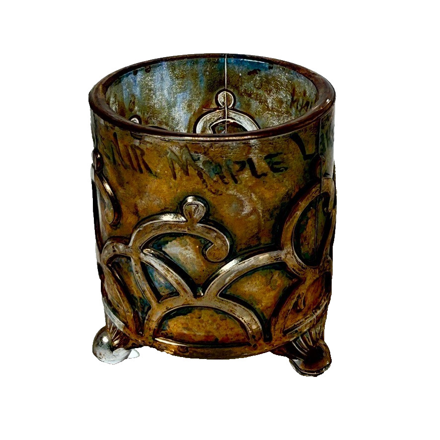 MAPLE LAKE MN MINNESOTA ANTIQUE Souvenir DEPRESSION Glass TRINKET CUP MAPLE LAKE MN MINNESOTA ANTIQUE Souvenir DEPRESSION Glass TRINKET CUP