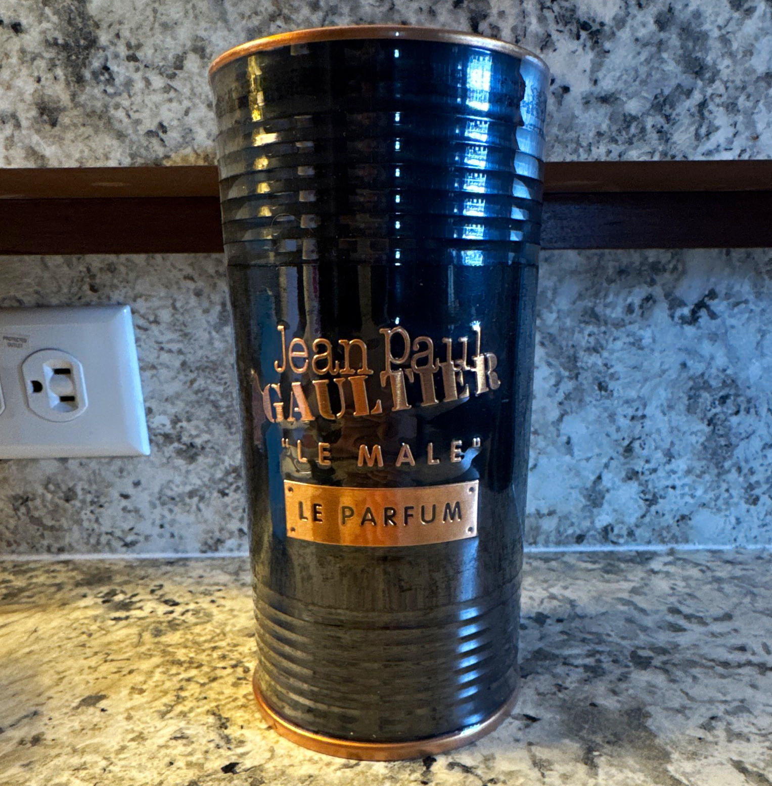 Jean Paul Gaultier Le Male Le Parfum Collectible Black Tin Container