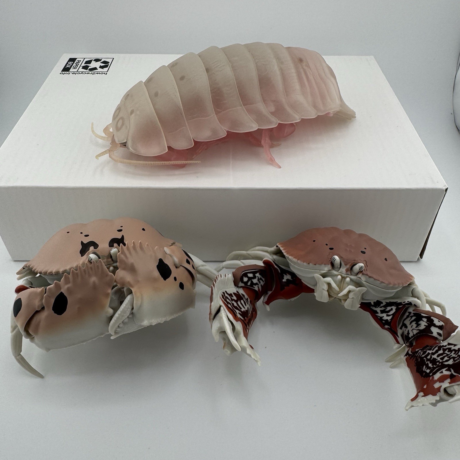 Bandai Gashapon Crab Giant Isopod Figure Lot Ikimono Daizukan Japan Toy Lot 3pc