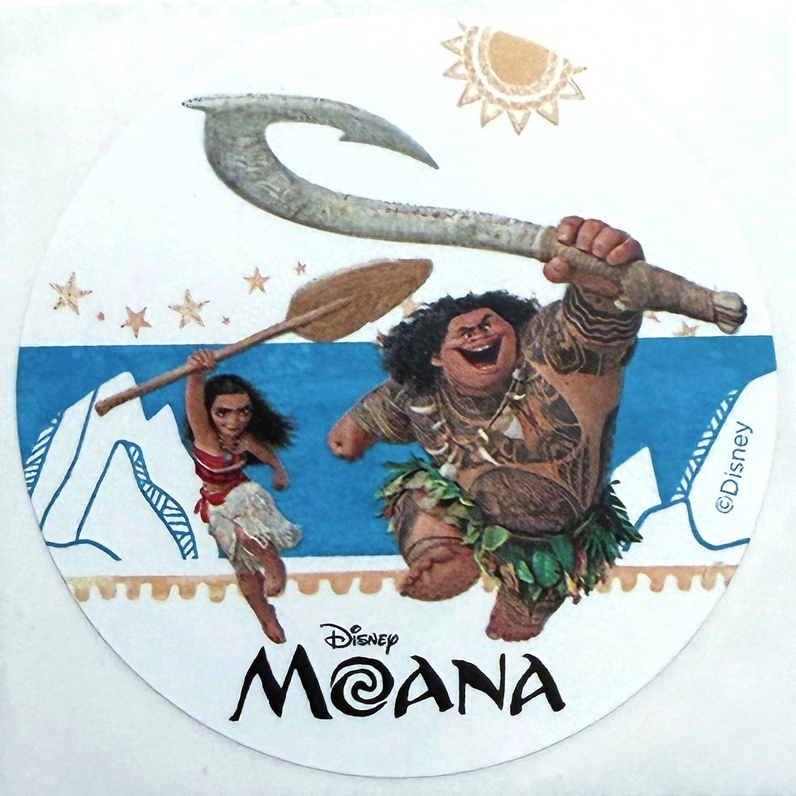 Disney Moana Maui Sticker Souvenir Walt Disney World Official Movie Character Disney Moana Maui Sticker Souvenir Walt Disney World Official Movie Character