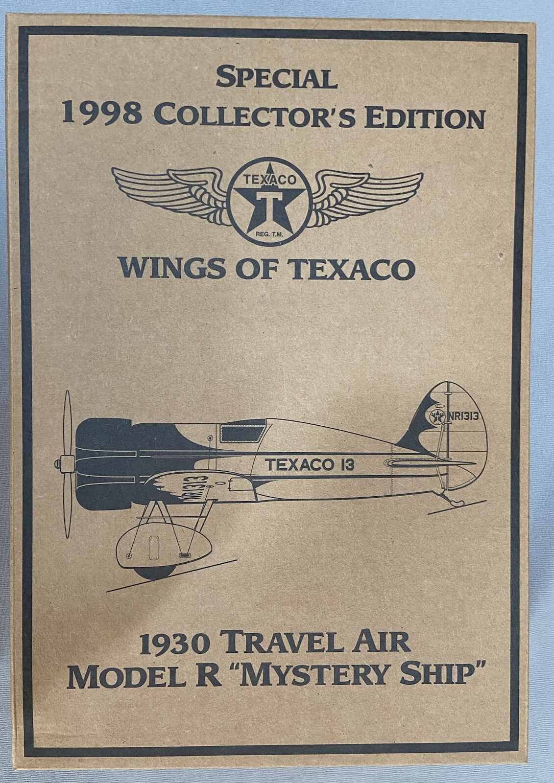 WINGS OF TEXACO RARE 1998 YELLOW COLLECTOR’S EDITION MYSTERY SHIP WINGS OF TEXACO RARE 1998 YELLOW COLLECTOR’S EDITION MYSTERY SHIP