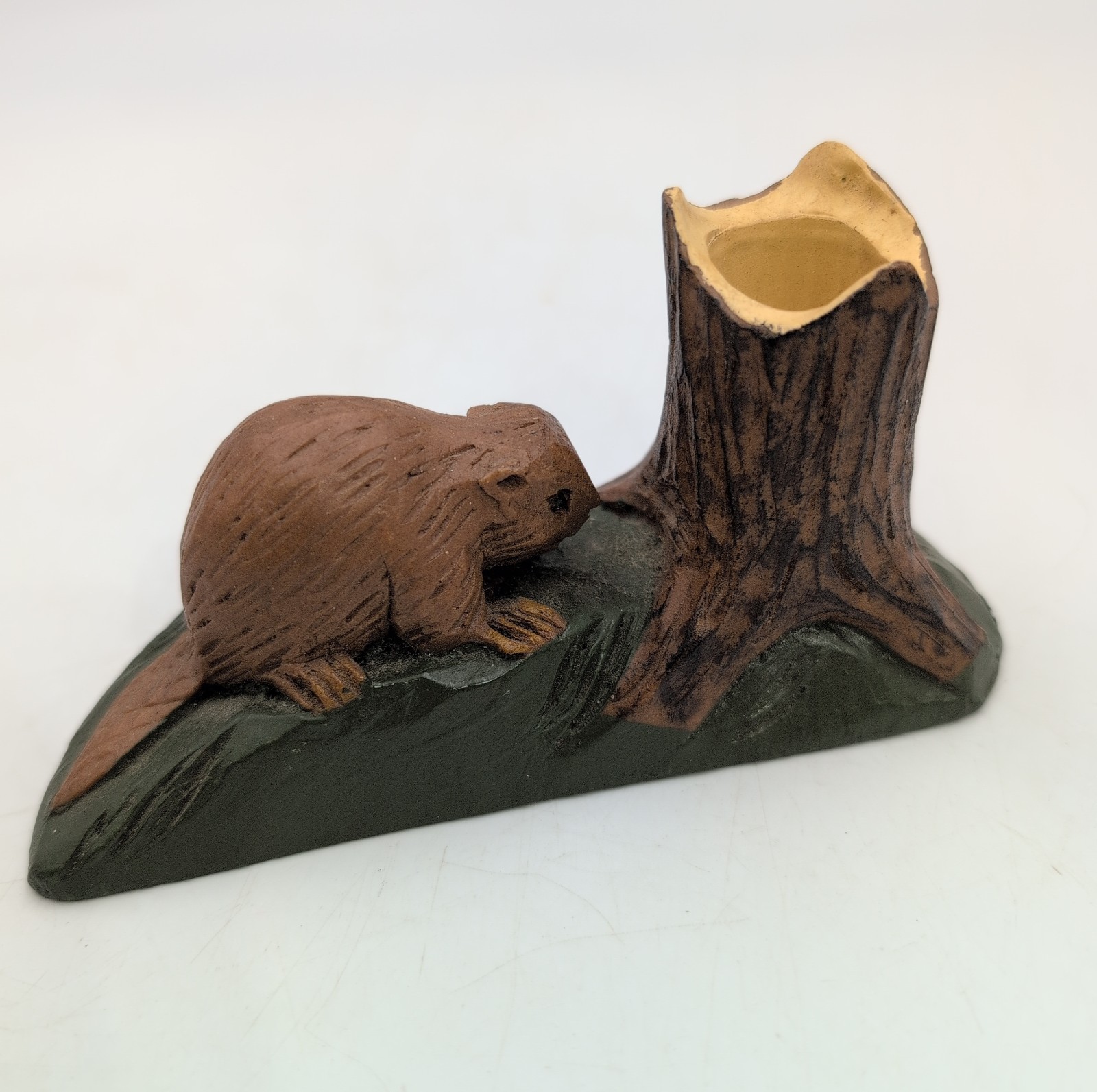 Vintage Beaver Figurine Toothpick Or Match Holder Vintage Beaver Figurine Toothpick Or Match Holder