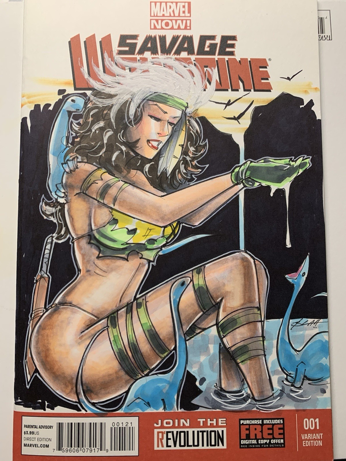 Savage Wolverine 1 Original Sketch Civer Variant Rogue Savage Wolverine 1 Original Sketch Civer Variant Rogue