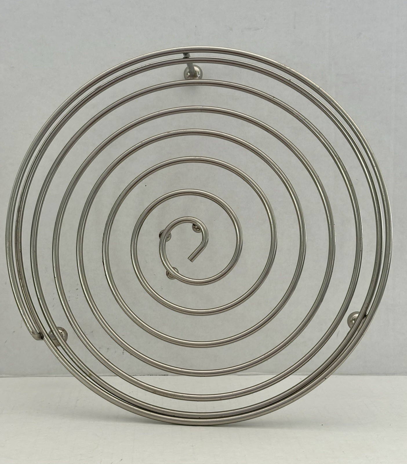 Vintage MCM Kinetic Spring Trivet 11” Chrome Bouncing Spiral Atomic Modern Vintage MCM Kinetic Spring Trivet 11” Chrome Bouncing Spiral Atomic Modern