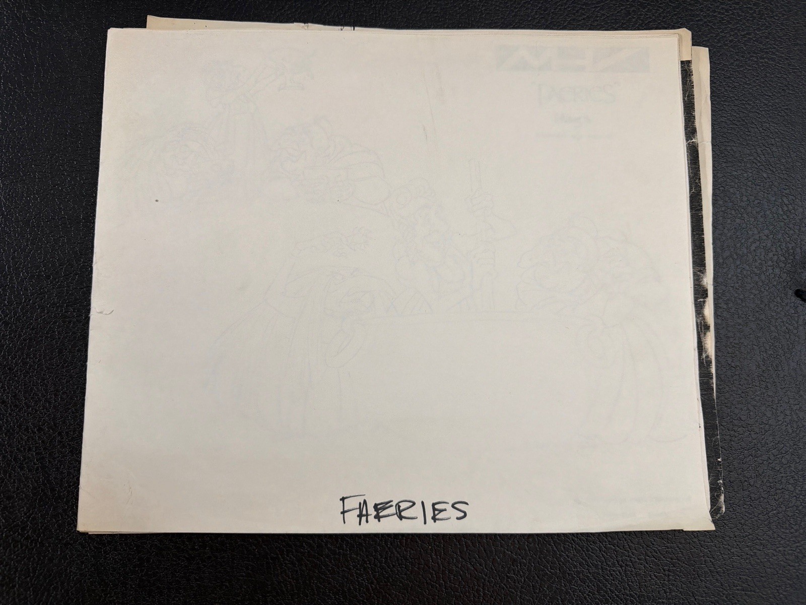 Vintage Faeries 1981 Production Model Sheets Lot 9 Pc Brian Froud Concept Prints