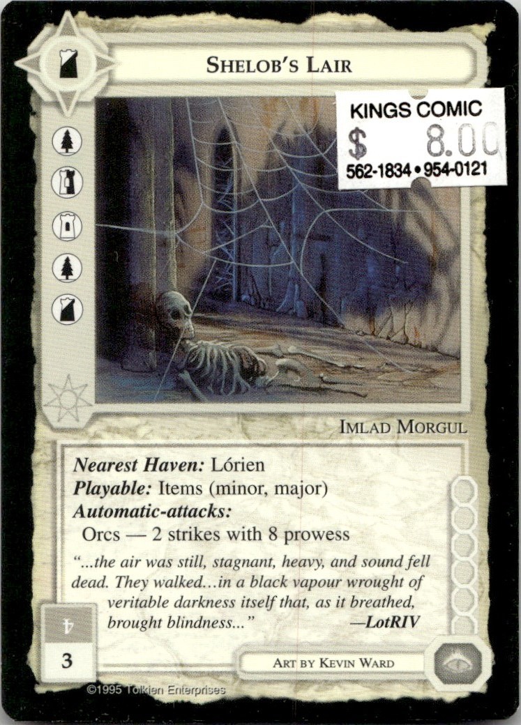 1995 Middle Earth CCG Limited Shelob\'s Lair