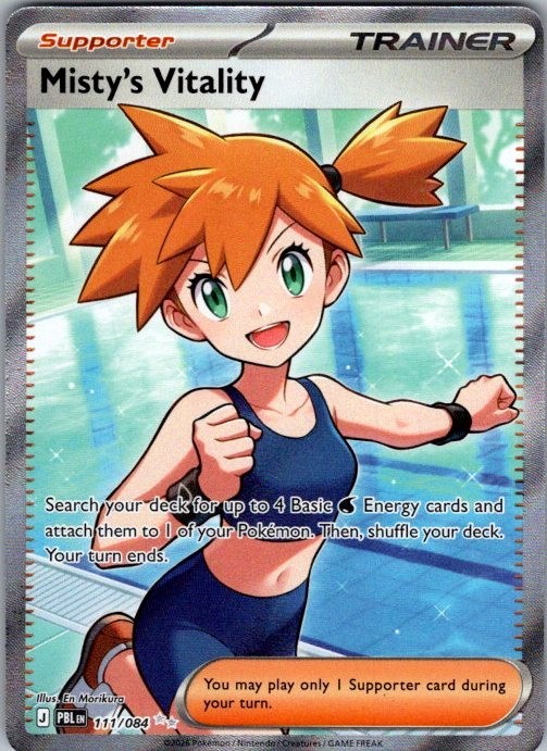 Misty\'s Vitality Full Art 111/08 Pitch Black English NM