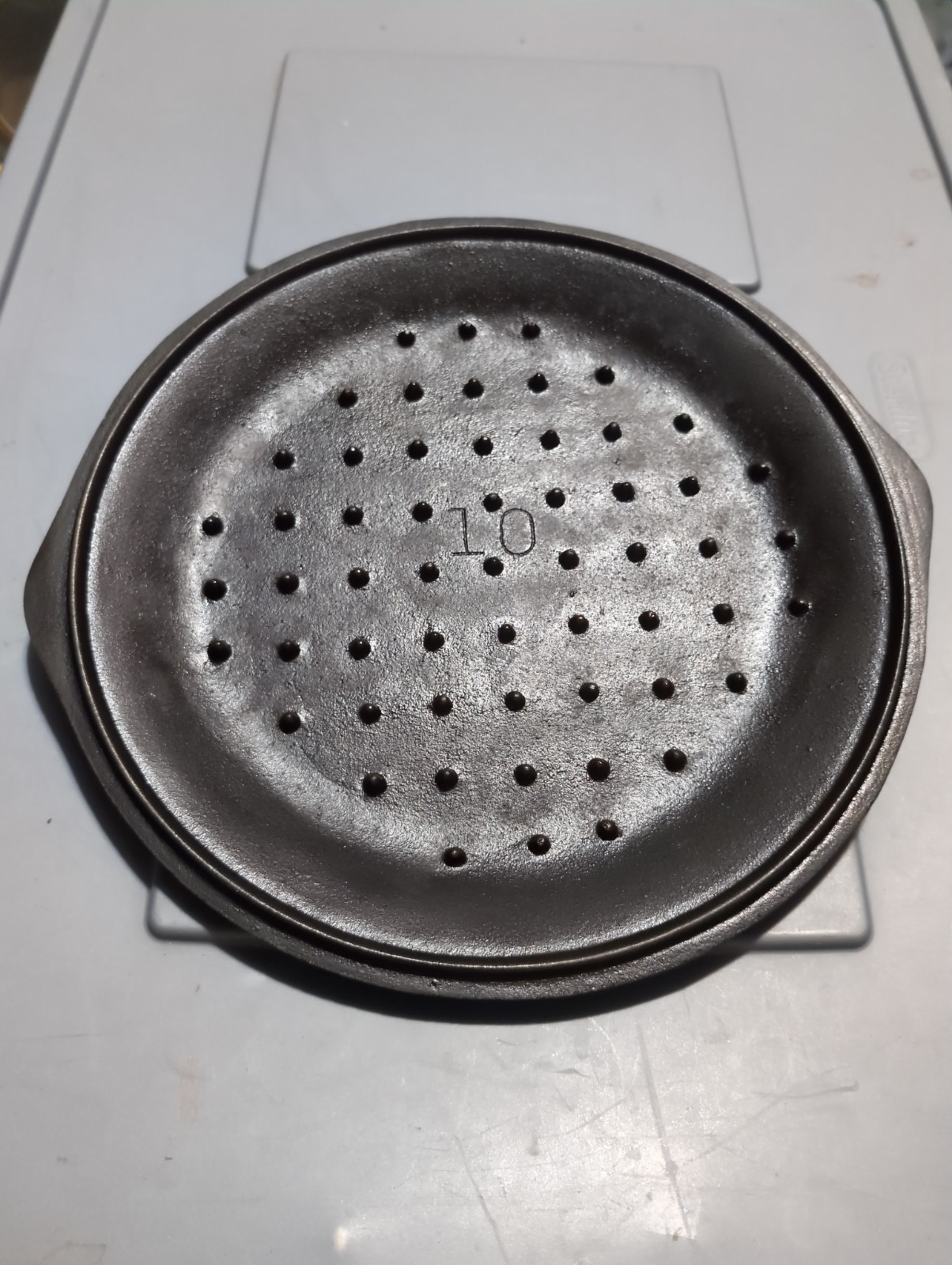 1920's-30's Lodge # No. 10 Cast Iron Skillet Lid Freshly Seasoned