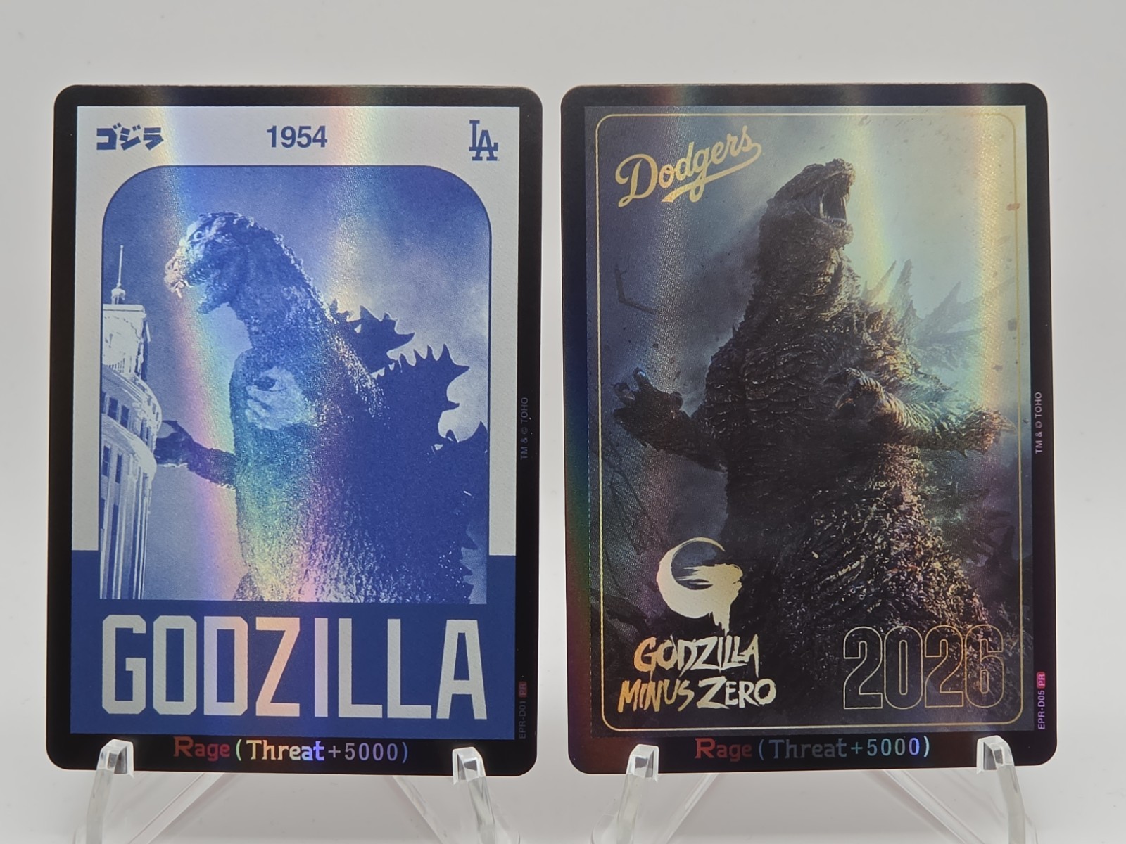 2026 & 1954 LA Dodgers x Godzilla Game Cards   Godzilla Minus Zero Card SGA
