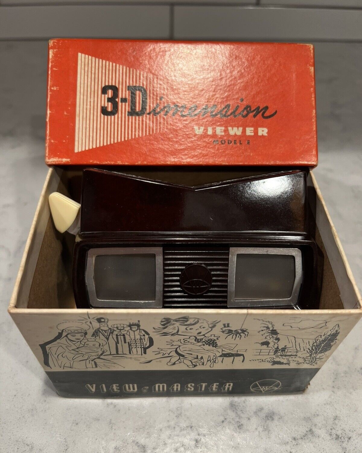 Vintage Sawyer’s View-Master 3-Dimension Viewer Model E Original Box