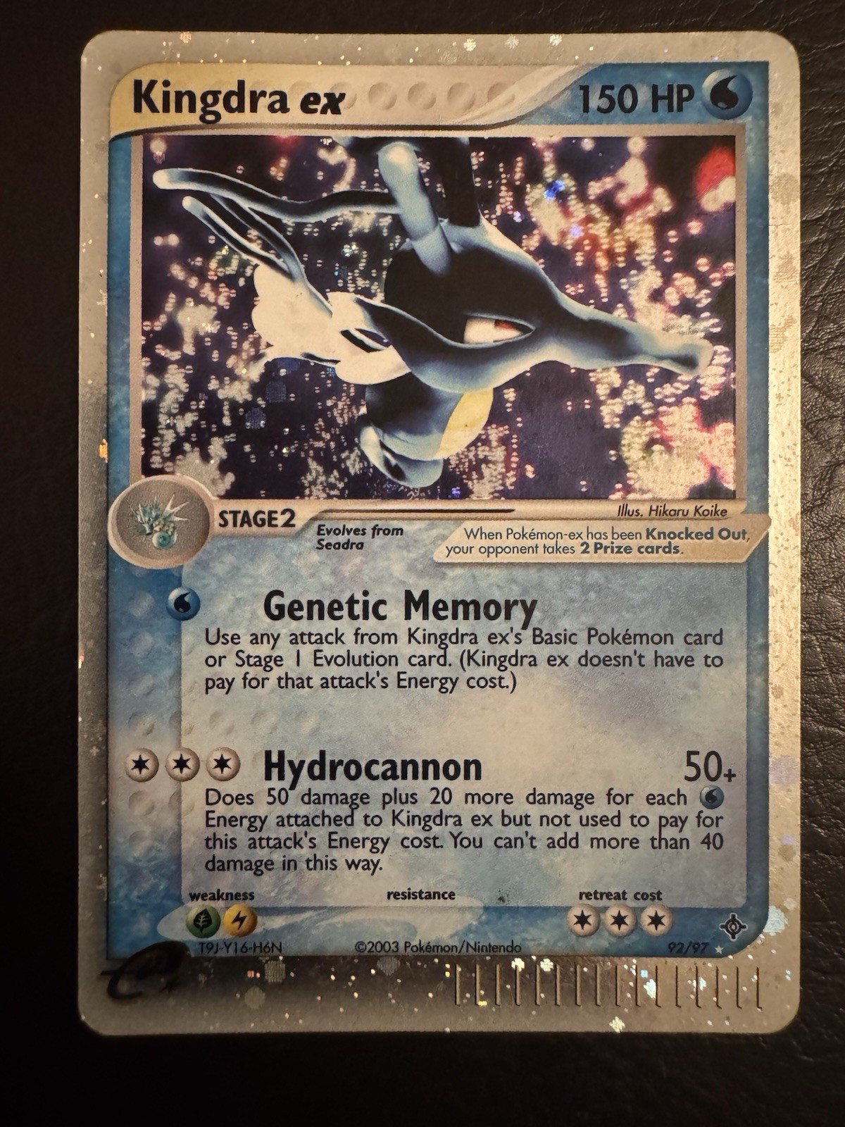 Pokemon TCG Kingdra ex 92/97Dragon Holo 92/97