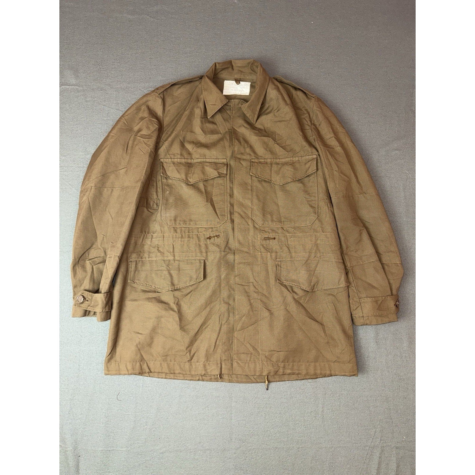 SADF South African Defense Force Field Jacket Nutria Brown 1978 Vintage Large SADF South African Defense Force Field Jacket Nutria Brown 1978 Vintage Large