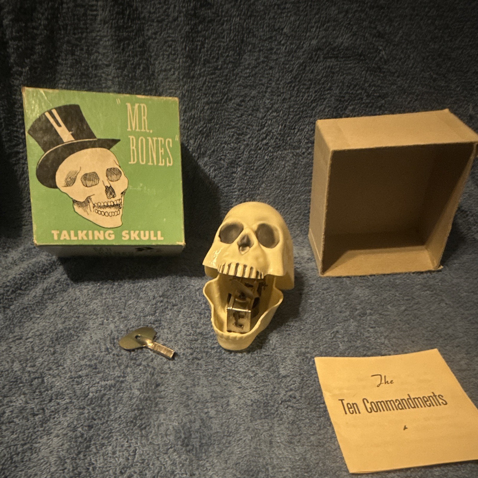 Vintage 1954 Mister bones Talking Skull Vintage 1954 Mister bones Talking Skull