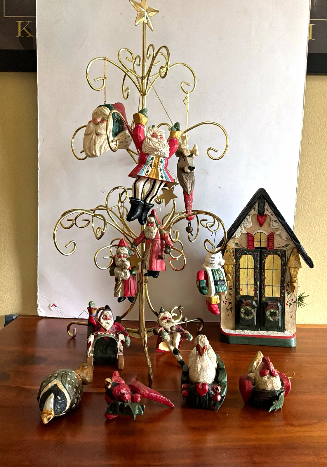 House of Hatten (13) Christmas Ornaments 1989 & RARE Tiny Tim’s House 1991