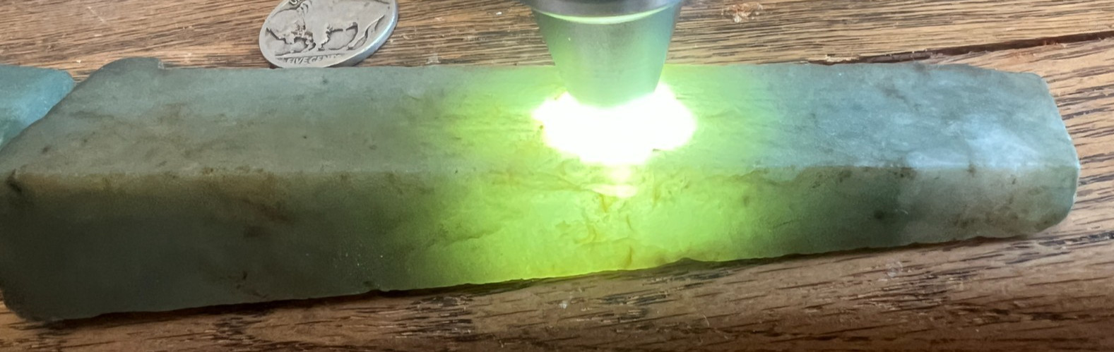 820cts Rough Icy Green Burmese Jadeite Rough Untreated Slabs 820cts Rough Icy Green Burmese Jadeite Rough Untreated Slabs