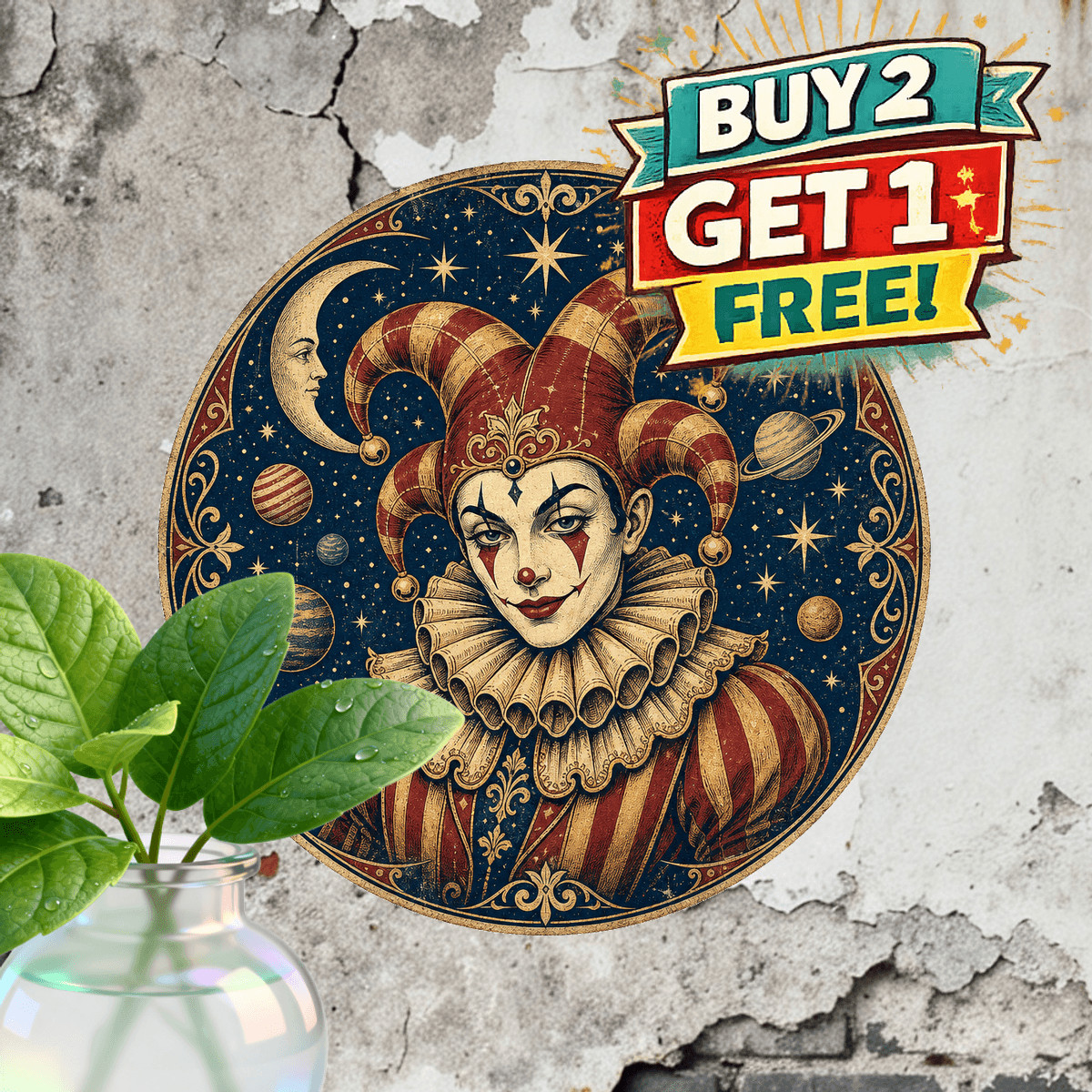 Funny Clown Humor Sign Metal Sign Vintage Novelty Wall Decor Plaque