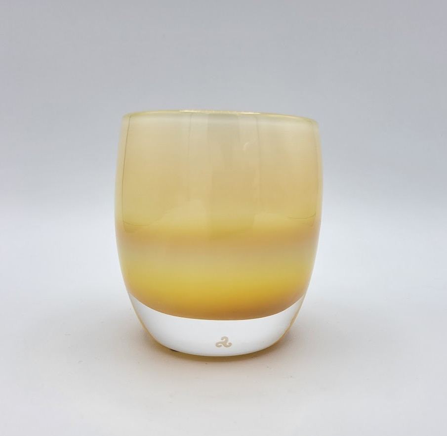Glassybaby Awesome Ain't Easy Candle Votive Holder Multicolor Original Sticker