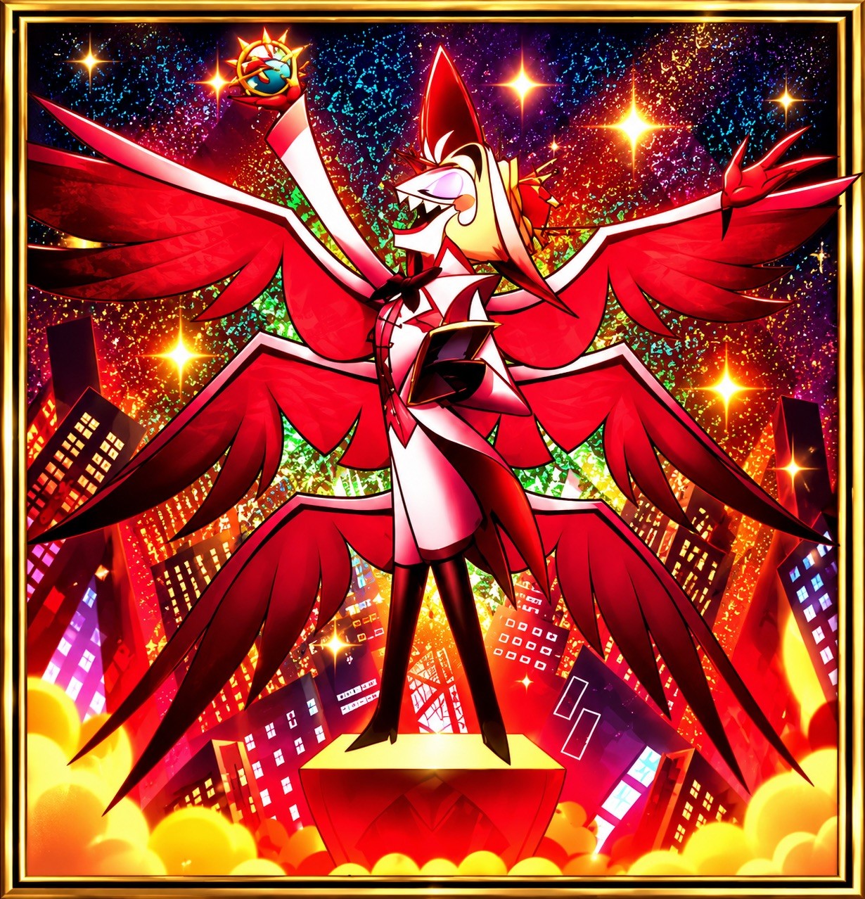 NYCC 2026 PSA HAZBIN HOTEL LUCIFER KING OF NEW YORK PROMO CARD -presale NYCC 2026 PSA HAZBIN HOTEL LUCIFER KING OF NEW YORK PROMO CARD -presale