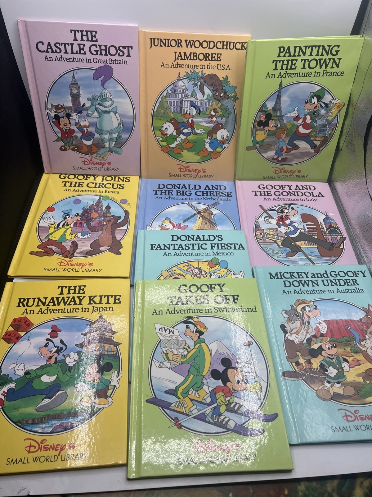 Disney’s Small World Library Hardcover Book Set Of 10 Grolier Vintage