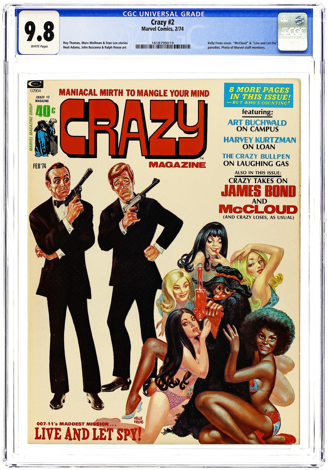 Crazy Magazine #2 CGC 9.8 1974 1618799019