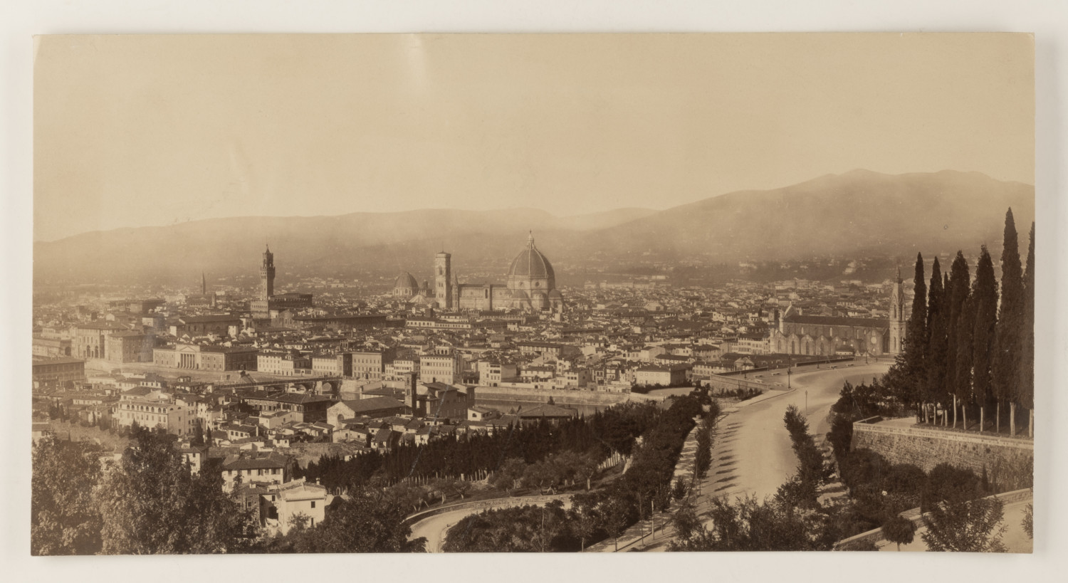 Firenze, panorama, Florence albumen print 20.4x39.3 Circa 1890 Ti Firenze, panorama, Florence albumen print 20.4x39.3 Circa 1890 Ti