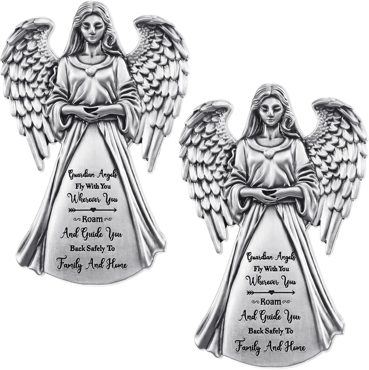 2x Guardian Angel Sun Visor Clip - Car Safety Blessing Gift for Driver Universal 2x Guardian Angel Sun Visor Clip - Car Safety Blessing Gift for Driver Universal
