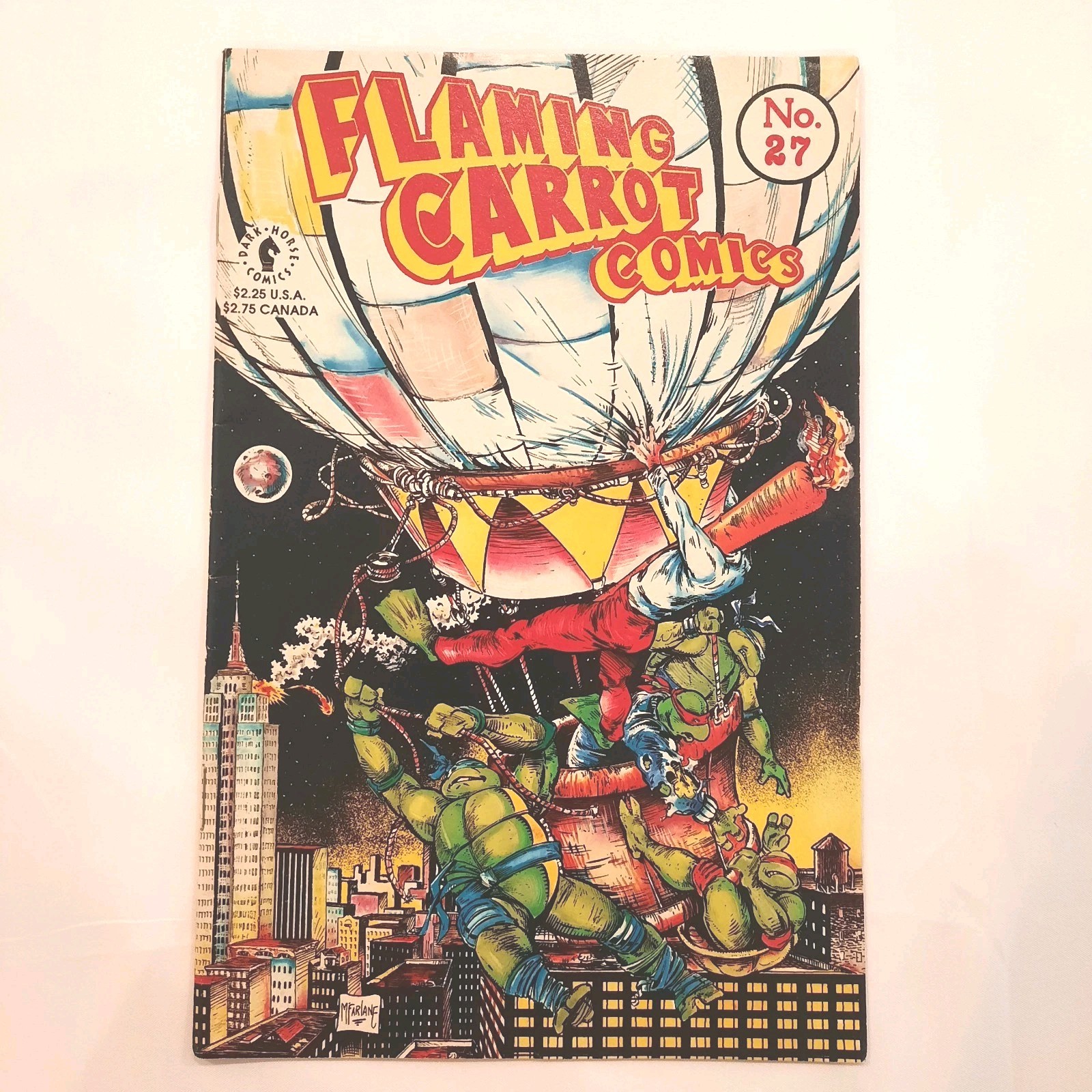Flaming Carrot Comics # 27 Ninja Turtles X-Over 1991 Flaming Carrot Comics # 27 Ninja Turtles X-Over 1991